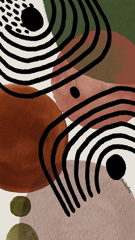 Soul Searcher II Black Ornate Wood Framed Art Print with Double Matting by Burney, Yvonne Coleman