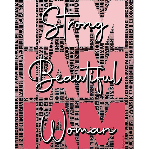 I Am Black Modern Wood Framed Art Print by Burney, Yvonne Coleman