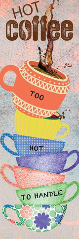 First Coffee Black Ornate Wood Framed Art Print with Double Matting by Burney, Yvonne Coleman