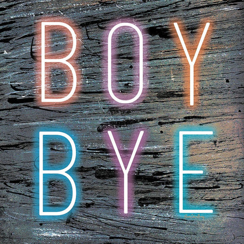 Boy Bye Black Modern Wood Framed Art Print by Burney, Yvonne Coleman