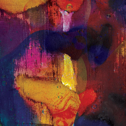 Liquid Drops Black Modern Wood Framed Art Print by Burney, Yvonne Coleman