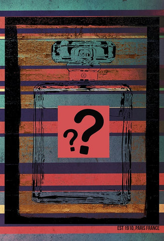 Perfume Black Ornate Wood Framed Art Print with Double Matting by Burney, Yvonne Coleman