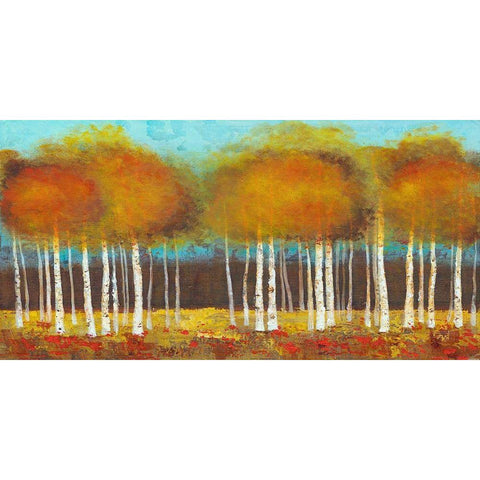 Atmosphere Gold Ornate Wood Framed Art Print with Double Matting by Yellow Cafe