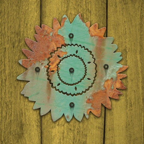 Sunflower Gold Ornate Wood Framed Art Print with Double Matting by Yellow Cafe