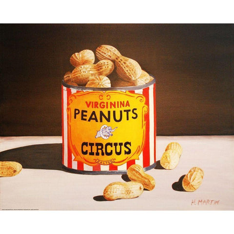 Circus Peanuts Gold Ornate Wood Framed Art Print with Double Matting by Yellow Cafe