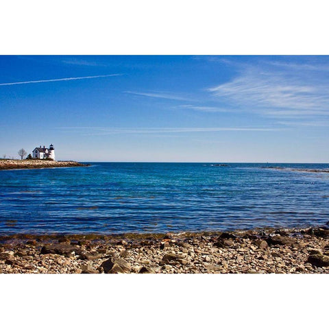 From a Distance White Modern Wood Framed Art Print by Yellow Cafe