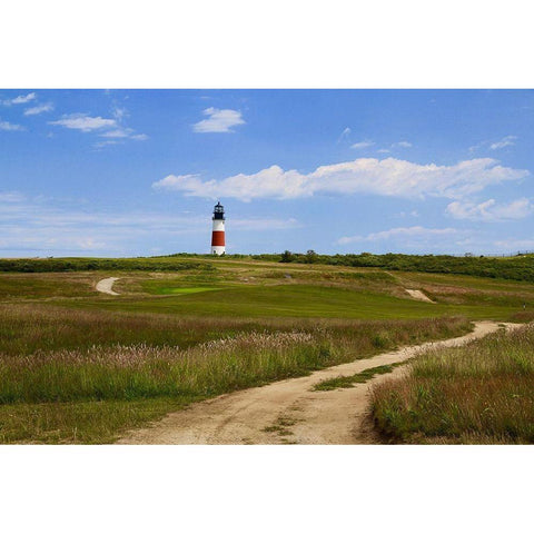 Lighthouse IV White Modern Wood Framed Art Print by Yellow Cafe