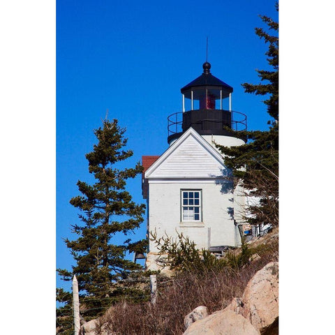 Lighthouse VII Black Modern Wood Framed Art Print by Yellow Cafe