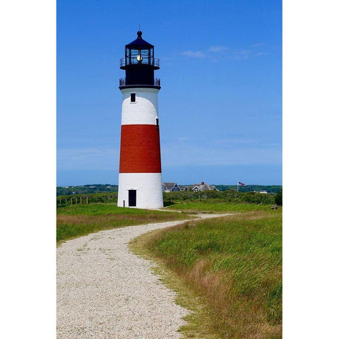 Lighthouse VIII Black Modern Wood Framed Art Print by Yellow Cafe