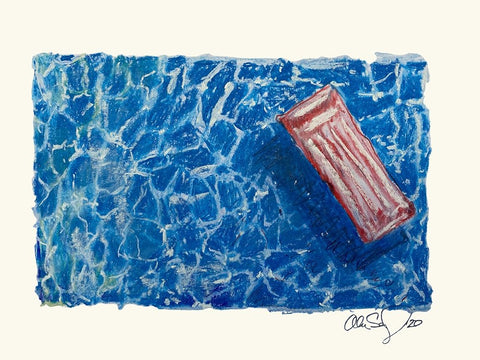 Lazy Day Black Ornate Wood Framed Art Print with Double Matting by Yellow Cafe