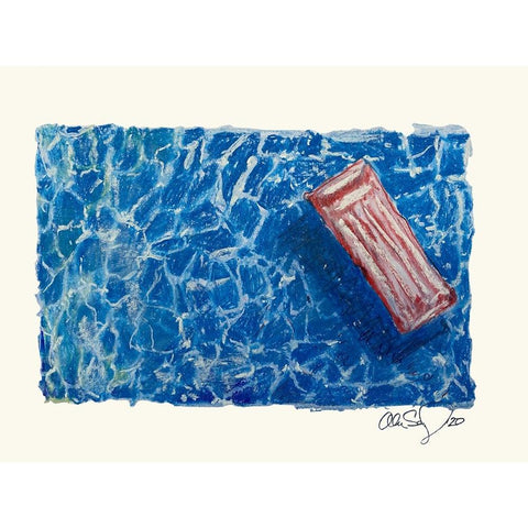 Lazy Day Black Modern Wood Framed Art Print with Double Matting by Yellow Cafe