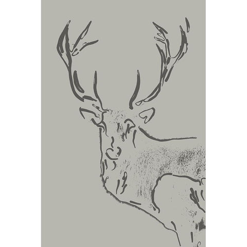 On The Line II Black Modern Wood Framed Art Print by Sommers, Mindy