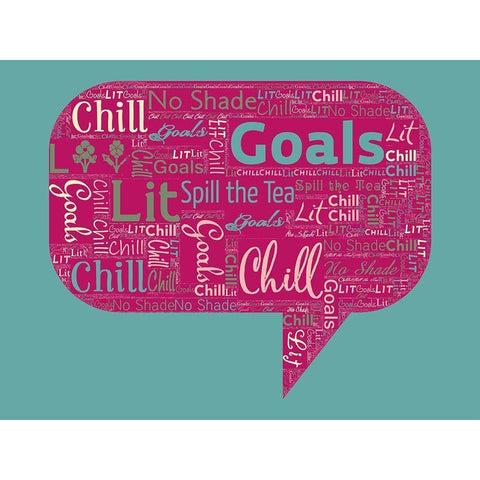 Words Gold Ornate Wood Framed Art Print with Double Matting by Sommers, Mindy