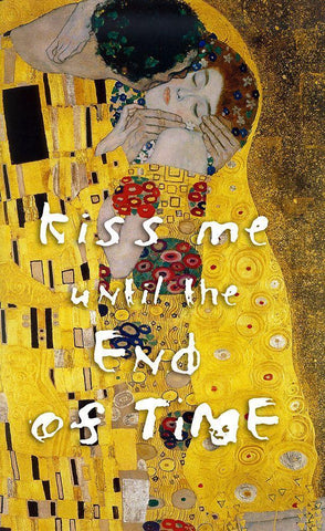 The Kiss Black Ornate Wood Framed Art Print with Double Matting by Sommers, Mindy