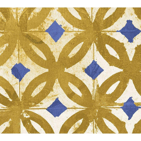 Abigail Geometric Gold Ornate Wood Framed Art Print with Double Matting by Sommers, Mindy