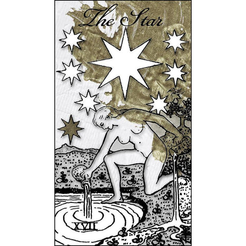 The Star White Modern Wood Framed Art Print by Sommers, Mindy