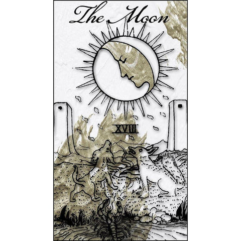 The Moon Gold Ornate Wood Framed Art Print with Double Matting by Sommers, Mindy