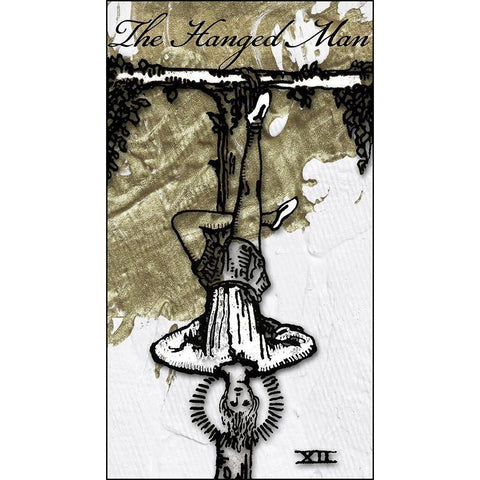 The Hanged Man White Modern Wood Framed Art Print by Sommers, Mindy