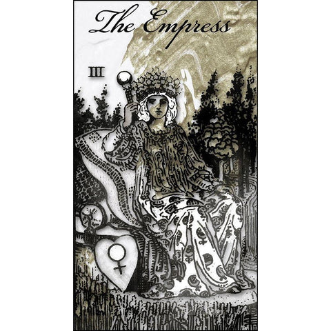 The Empress Black Modern Wood Framed Art Print with Double Matting by Sommers, Mindy