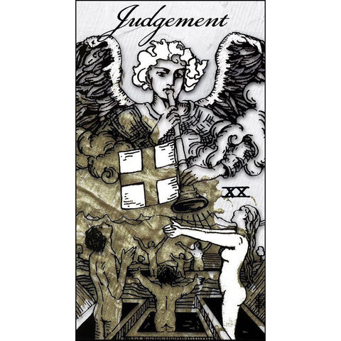 Judgment Gold Ornate Wood Framed Art Print with Double Matting by Sommers, Mindy