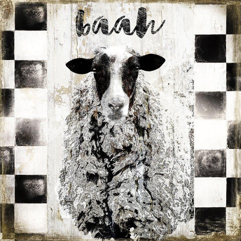 Baah White Modern Wood Framed Art Print with Double Matting by Sommers, Mindy