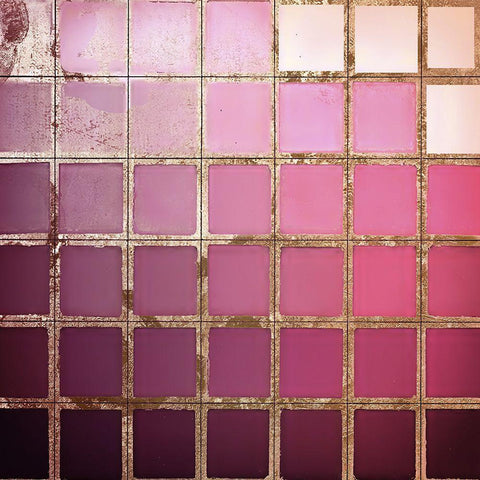 Color Chart III White Modern Wood Framed Art Print with Double Matting by Sommers, Mindy