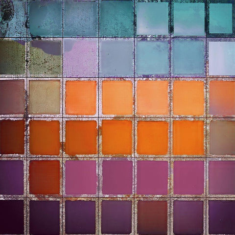 Color Chart V White Modern Wood Framed Art Print by Sommers, Mindy