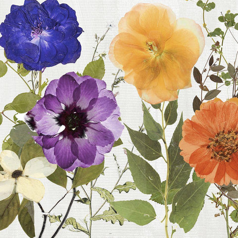 Fleuriste II Gold Ornate Wood Framed Art Print with Double Matting by Sommers, Mindy