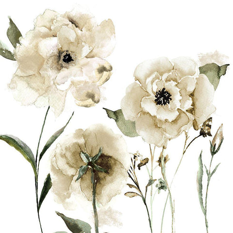 Brittany II White Modern Wood Framed Art Print by Sommers, Mindy