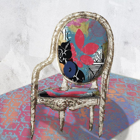 Chairfully II Black Modern Wood Framed Art Print by Sommers, Mindy