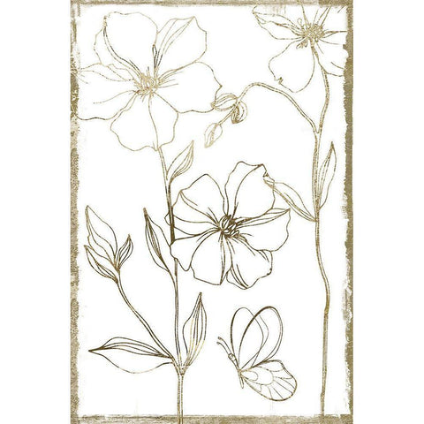 Gold Philosophy II Gold Ornate Wood Framed Art Print with Double Matting by Sommers, Mindy