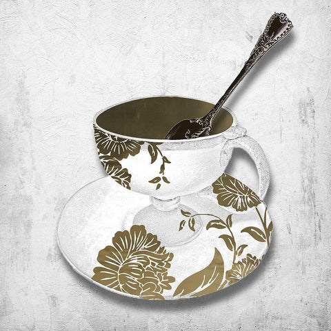 CafÃ© Rendezvous II Black Ornate Wood Framed Art Print with Double Matting by Sommers, Mindy