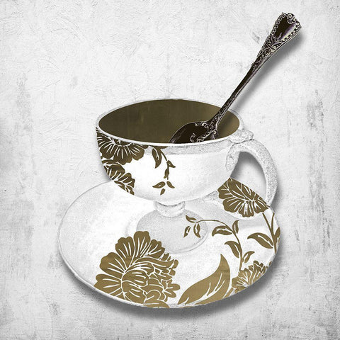 CafÃ© Rendezvous II Black Modern Wood Framed Art Print with Double Matting by Sommers, Mindy