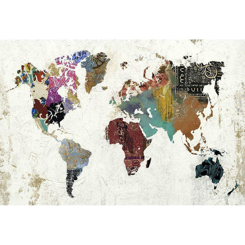 Tapestry World Black Modern Wood Framed Art Print by Sommers, Mindy