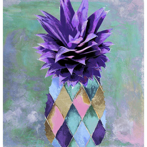 Pineapple Juice I White Modern Wood Framed Art Print by Sommers, Mindy