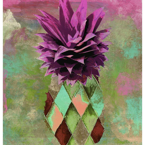 Pineapple Juice II Black Modern Wood Framed Art Print with Double Matting by Sommers, Mindy