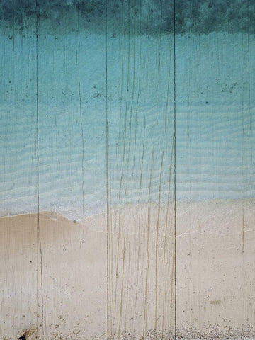 Rustic Beach II White Modern Wood Framed Art Print with Double Matting by Sommers, Mindy