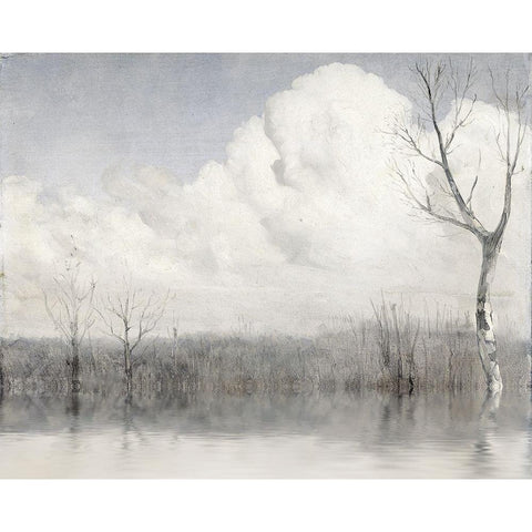 Quiet Time Black Modern Wood Framed Art Print with Double Matting by Sommers, Mindy