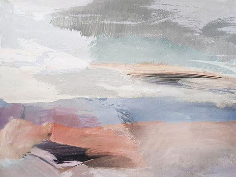 Oasis Black Ornate Wood Framed Art Print with Double Matting by Sommers, Mindy