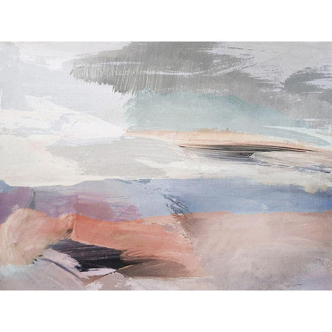 Oasis Black Modern Wood Framed Art Print by Sommers, Mindy