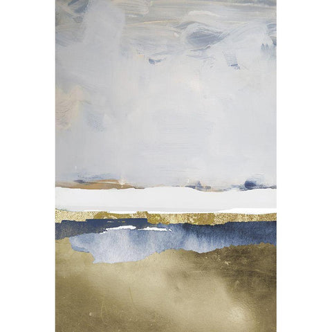 Little Lake White Modern Wood Framed Art Print by Sommers, Mindy