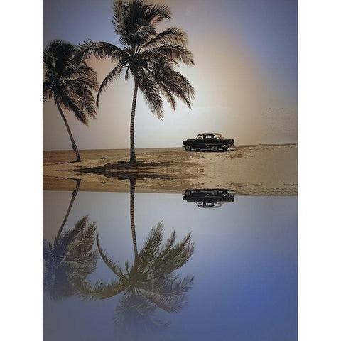 Lovers Peak Black Modern Wood Framed Art Print with Double Matting by Sommers, Mindy