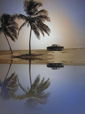 Lovers Peak White Modern Wood Framed Art Print with Double Matting by Sommers, Mindy