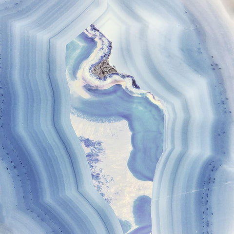 Bound in Blue Gold Ornate Wood Framed Art Print with Double Matting by Sommers, Mindy