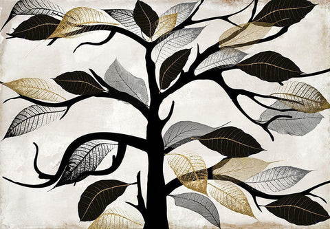 My Tree Black Ornate Wood Framed Art Print with Double Matting by Sommers, Mindy