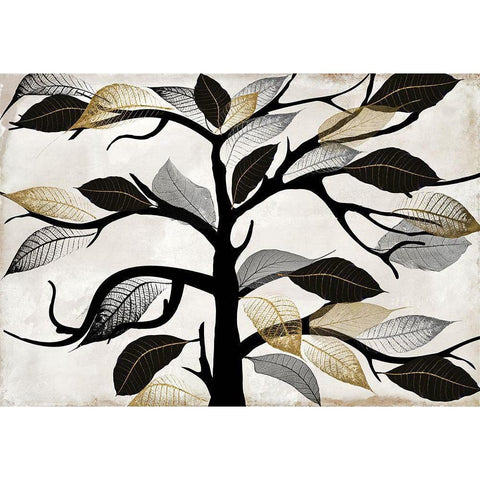 My Tree Black Modern Wood Framed Art Print with Double Matting by Sommers, Mindy