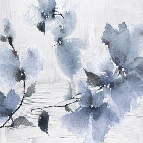 Wuthering White Modern Wood Framed Art Print by Sommers, Mindy