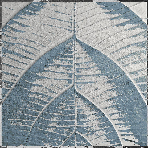 Sky Leaf White Modern Wood Framed Art Print by Sommers, Mindy