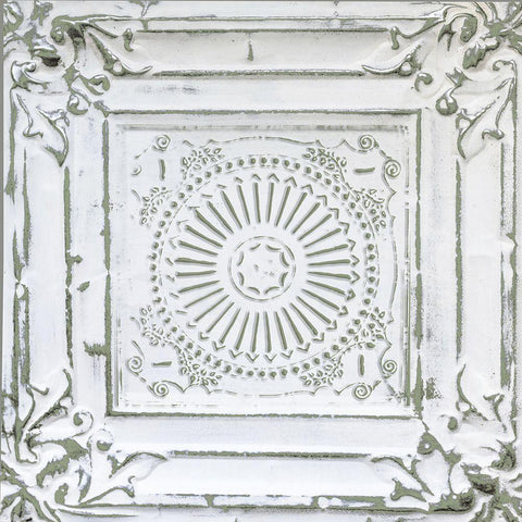 Victorian White Gold Ornate Wood Framed Art Print with Double Matting by Sommers, Mindy