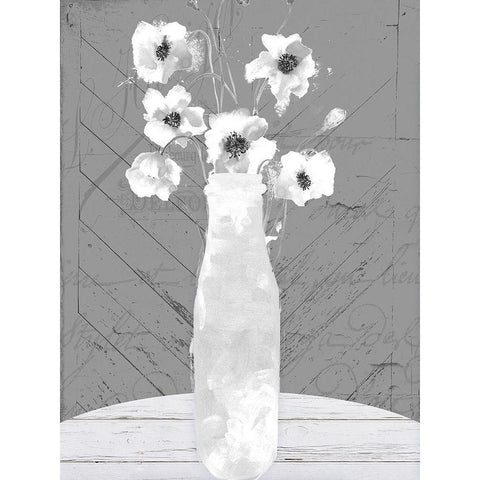 Vase Black Modern Wood Framed Art Print by Sommers, Mindy